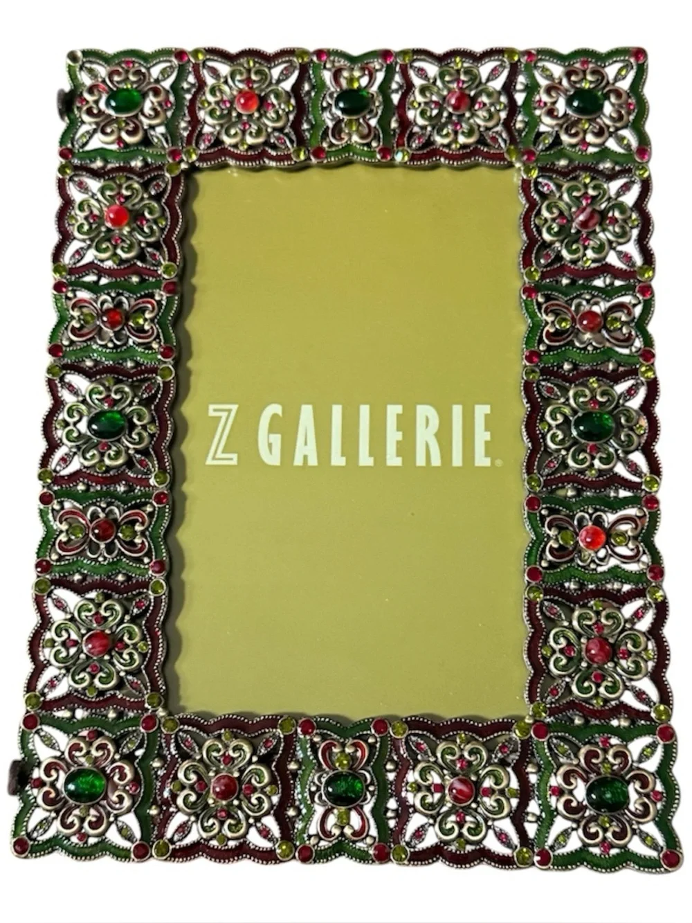 Z Gallerie Jeweled Picture Frames Bundle! Metal Enamel Crystals - Like New!